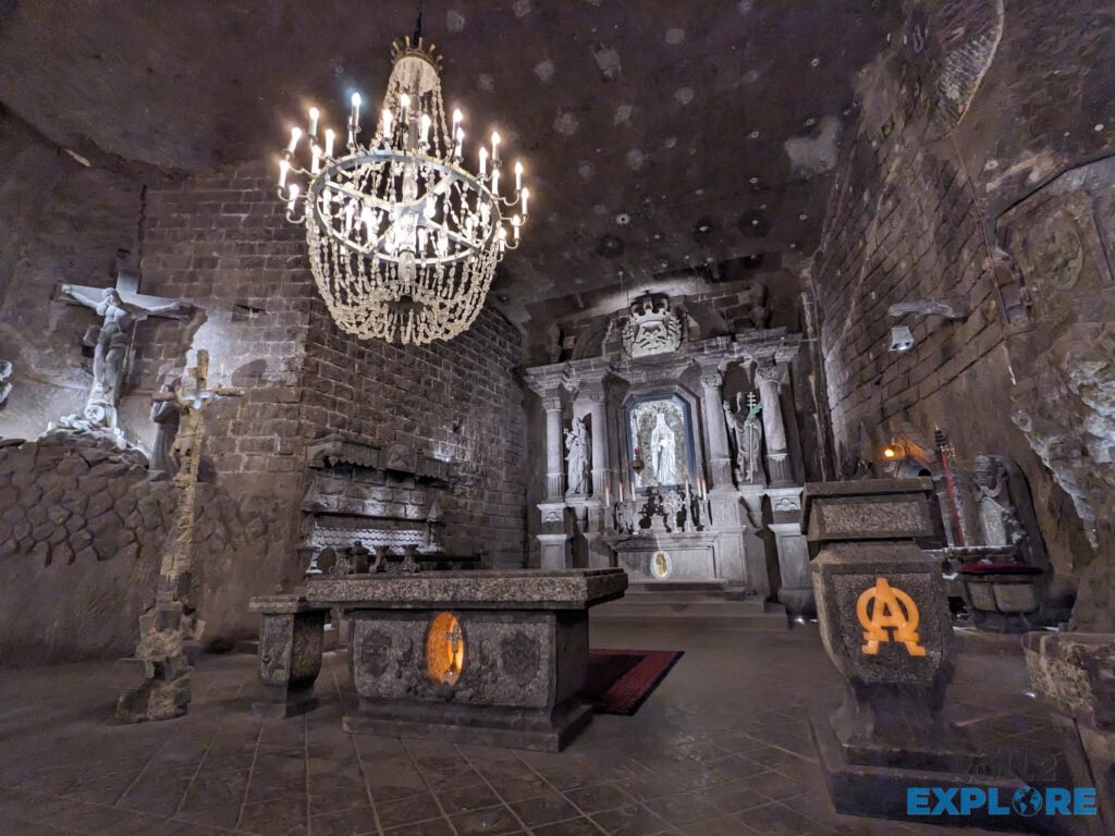 St Kinga’s Chapel without any visitors