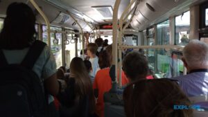 Maltese bus during rush hours