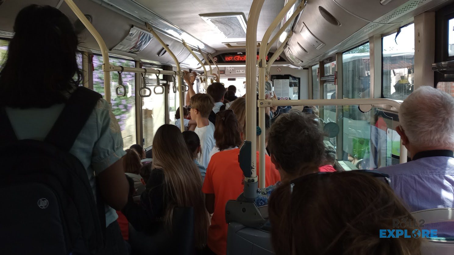 Maltese bus during rush hours